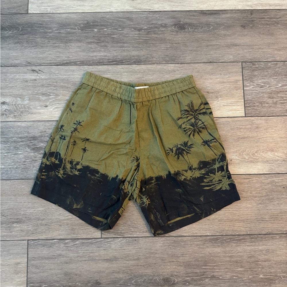 Topman Olive and Black Men Swim Hybrids